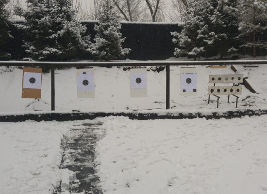 trening strzelecki w zimie